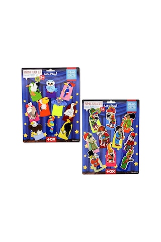 2 Set - 20 Parça Tox Hacivat Karagöz ve Uçan Hayvanlar Parmak Kuk
