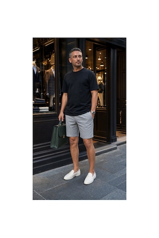 Modi Green Unisex Regular Fit Süprem Sıfır Yaka Kısa Kollu Tişört - Siyah
