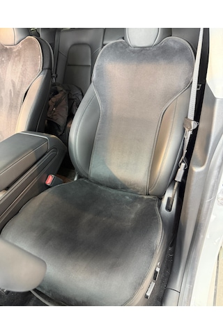 Tesla Model Y Legacy / Model 3 Uyumlu Siyah Ön Koltuk Minderi 2'li Set 2 Parça Minder