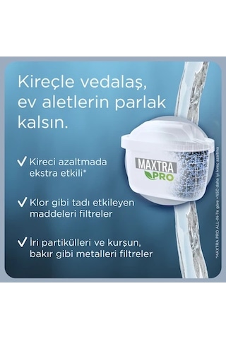 BRITA Maxtra Pro Kireç Uzmanı Yedek Su Arıtma Filtresi 2'li