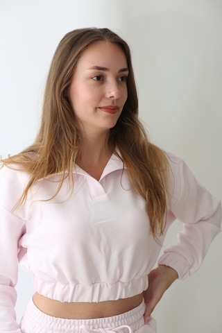 Nature The Brand Kadın Pembe Oversize Sweatshirt - %100 Pamuk Günlük Giyim Pembe