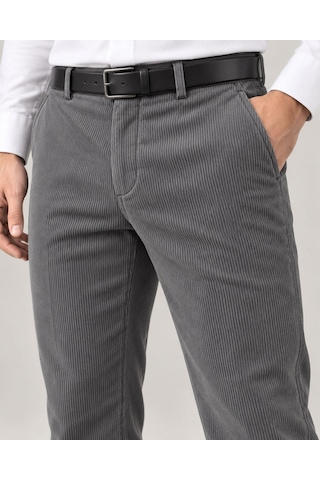 Classics Men Erkek Rahat Kesim Yüksek Kalite Kışlık Kalın Içi Polarlı Termal Kadife Pantolon Baba Fitilli gri