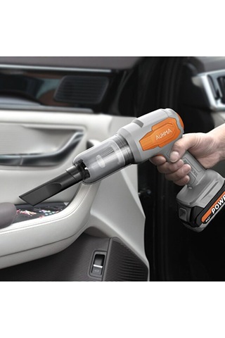 25.000mah Çift Bataryalı Ultra Çekim Güçlü Çantalı Araç Temizleme Süpürgesi