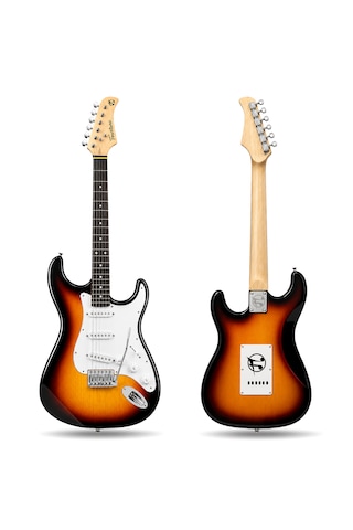 Fourtune Atlas Eg-1000sb Gül Klavye Strat Kasa Sss Sunburst Elektro Gitar Seti