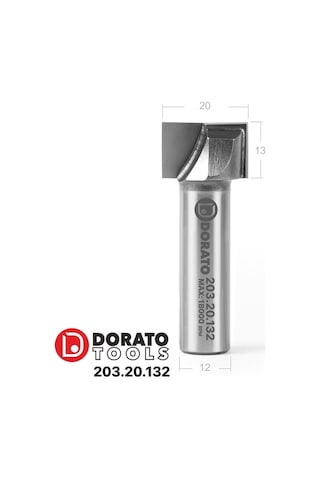 Dorato 2 Ağızlı 20mm Tarama ve Temizleme Cnc, Freze Ucu