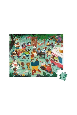 Janod 54 Parça Çantalı Puzzle Ayıcık Ailesi