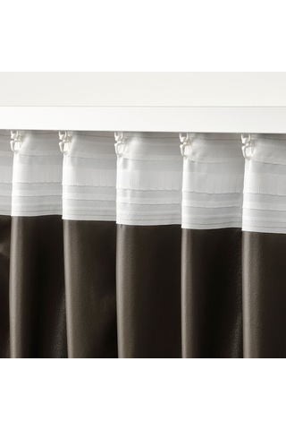 Karartma Perde/2 Kanat, Sarı-bej, 135x300 Cm A Antrasit