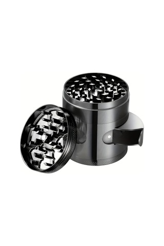 Elmpaly 60mm 4 Katmanlı Metal Tütün Öğütücü - Ergonomik Taşınabilir El Değirmeni