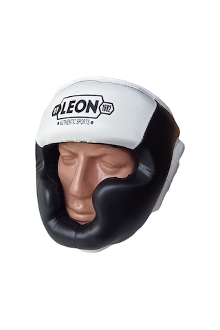 Aksaspor Leon Hardy Boks, Muay Thai Kick-Boks Antrenman Kaskı Siyah Beyaz