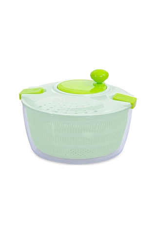 Geeroyoo Manuel Marul Kurutucu D650 - Büyük Kapasiteli Sebze Meyve Salata Süzgeci Beyaz