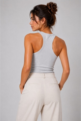 Parshey Kadın Halter Yaka Body Fit Kalıp Basic Rahat & Günlük Kullanım Gri