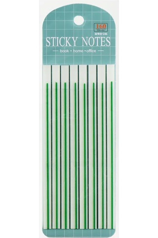 Calligrata Kendinden Yapışkanlı Yer İşareti, 20 Yaprak X 8 Parça, Yeşil 280389509