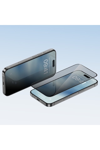 Apple Uyumlu   iPhone 16 Pro Max Benks Ultra İnce Kenarlı Privacy Hayalet Ekran Koruyucu Kolay Uygulama Aparatlı