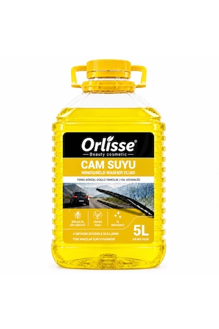 Orlisse Beauty Cosmetic Cam Suyu 5 Lt Sarı-böcek Ve Kir Sökücü Etkili Formül