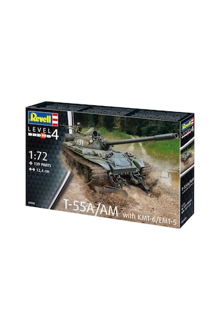 Revell Maket T-55a-am With Kmt-6-emt-5 Vso03328