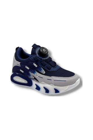 Pro Kids 5004-26 Anorak Akıllı Bağcıklı Anatomik Çocuk Sneaker Lacivert Gri