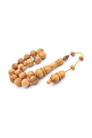 Murty99 Usta İşi Sistemli Sığırcık Kesim Zeytin Ağacı Efe Maskot Tesbih