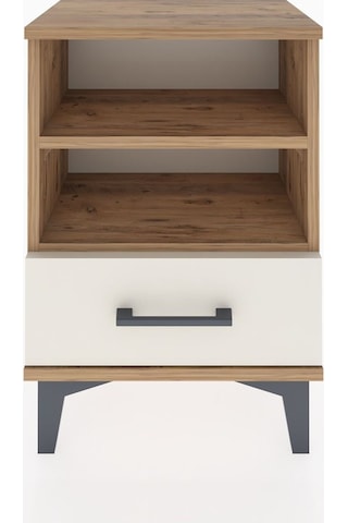 Arges Komodin 2 Raflı Tek Çekmeceli 44x30x64 Çam-aytaşı Çam