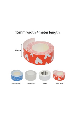 Singree Beyaz Termal Etiket Kağıdı 15mmx4m - Kıng Jım Tepra Litelr5c Ve Brother Şeker Etiket Makineleri İçin - Otomatik Yapışkan, Net Baskı, Kolay Çıkarma 1 Rulo