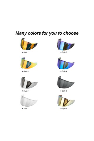 Wezone Z8 Kask İçin Değiştirme Camı - Uv, Toz, Çarpıntı Ve Sis Koruyucu, Pratik Montajlı Revo Mavi/çay Rengi