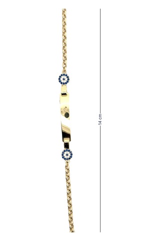 Cigold Taşlı Çocuk Bileklik 14 Ayar Altın 2.54 Gr Oa-c11403029270 Renkli Çok Renkli