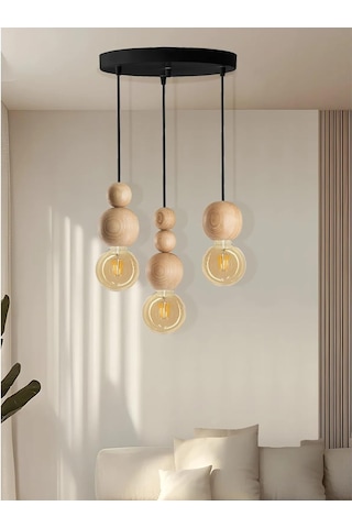 Detaylı Modern Bohem Rustik Sarkıt Avize Şık Ve Doğal Tasarım Salon Oturma Odası Siyah Sku: Smg8690010224804 Açık Gri