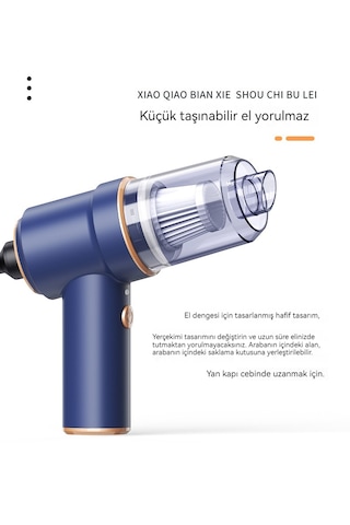 Akülü Mini Şarjlı Dik Süpürge-renkli