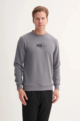Cazador Slim Fit Mevsimlik 3 İplik Pamuk Karışımlı Sweatshirt-54160 Gri