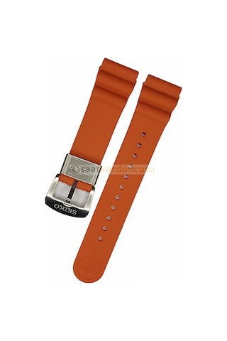 Seiko Prospex Model 22mm Turuncu Silikon Saat Kordonu Turuncu