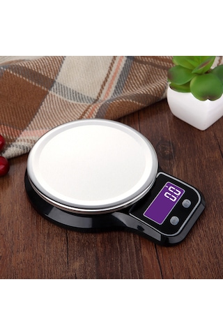 Yaozixa "paslanmaz Çelik Mutfak Terazisi - Hassas Ölçüm, Tare Fonksiyonlu, 3 Farklı Ölçü Birimi" Siyah