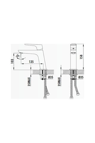 Creavit Sp1500 Slope Lavabo Armatürü
