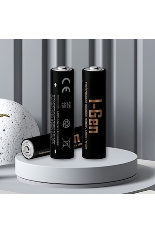 I-gen A174 24'lü Paket Ultra Alkalin Pil 12 Adet Lr03 1.5v Aaa İnce Kalem Pil + 12 Adet Lr6 1.5v Aa Kalem Pil