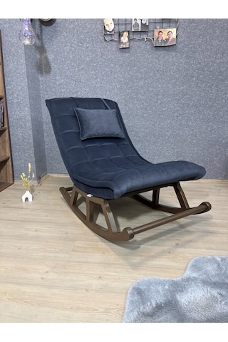 Asedia Asedia Miskin Ceviz Antrasit Sallanan Sandalye Dinlenme Koltuğu