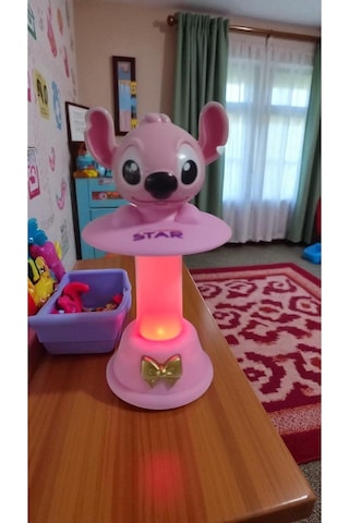 Stitch Kafa Sallayan Gece Lambası Boyut: 18 Cm Çok Renkli