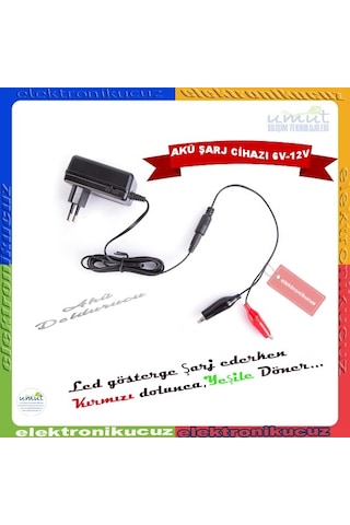 12 Volt Akülü Arabalar Için Jeep Motor Atv Aküsü Şarj Aleti