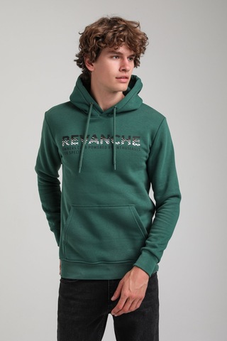 Kapüşonlu Yeşil Slim Fit Hoodie 23fwm64062 YESIL