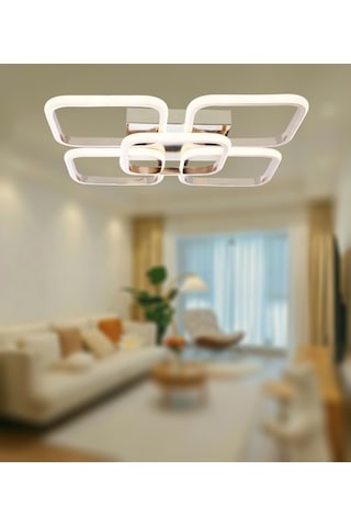 Tt302-4+1-fsr Kare Tt Ayd 3 Renk Işık Led Avize Rosegold