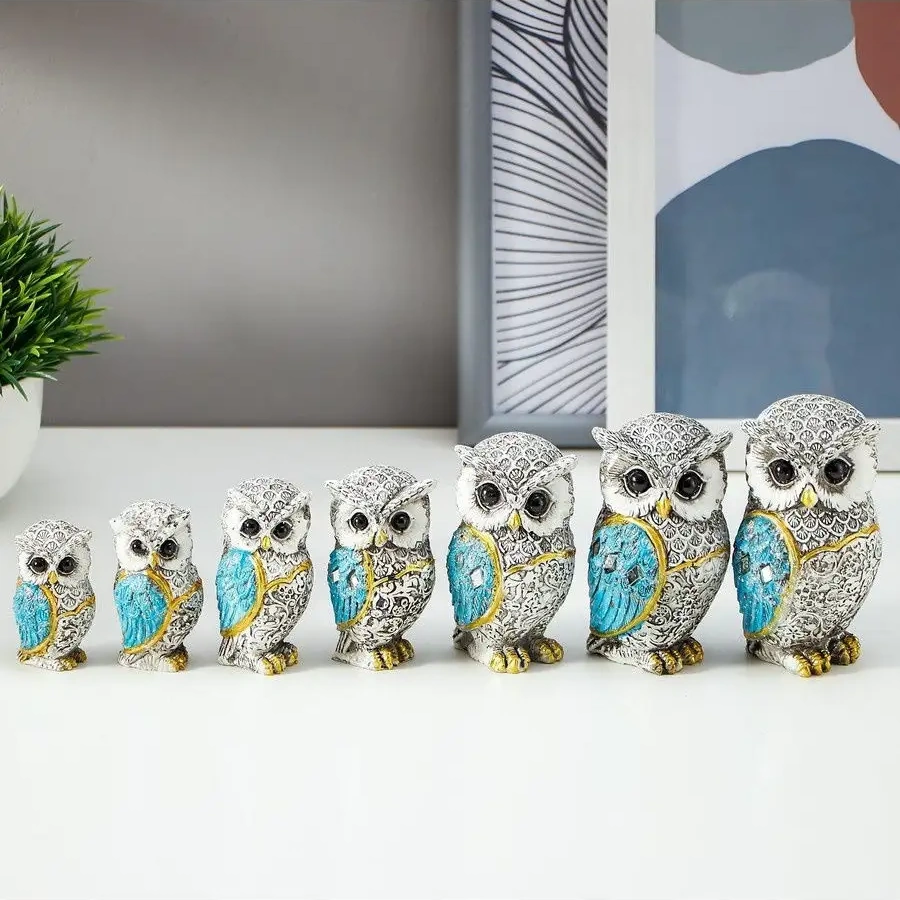 Simalend Baykuş Heykeli Raflık Dekor 25707162