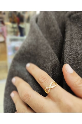 Oriental Kuyumculuk Jewellery Taşlı Sonsuzluk Gold Gümüş Yüzük Gold
