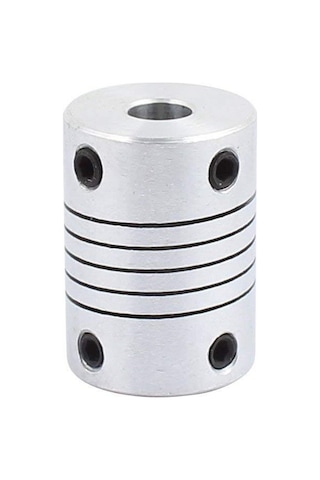 Leasetake 6mm İla 8mm Şaft Bağlantısı 25mm Uzunluk 18mm Çap Adım Motor Bağlantısı Alüminyum Alaşımlı Bağlantı Konnektörü 3d Yazıcı Cnc Makinesi Dıy Kodlayıcı