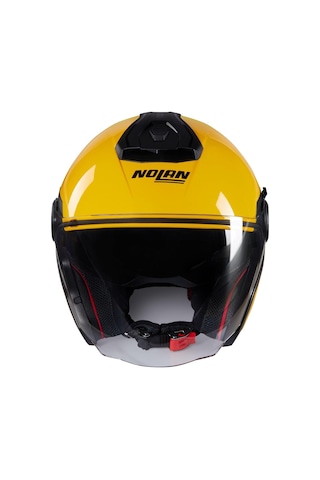N40-5 06 Classico 306 Camli Yarım Motosiklet Kaskı Sarı M Çok Renkli