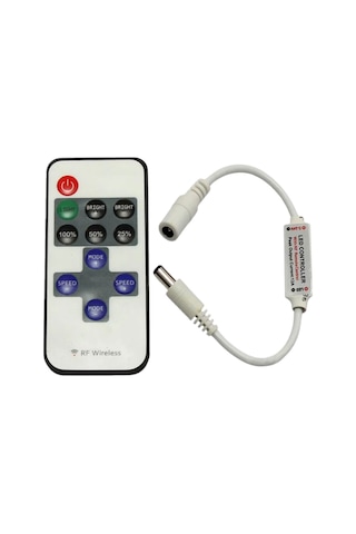 12-24v Tek Renk Mini Kumandalı Dimmer Rf Led Işık Kontrol