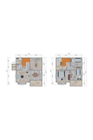 136 M2 Çift Katlı Prefabrik Ev