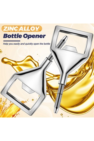 Gatherco 10 Parça Metal Şarap Tıpası Ve 8 Parça Boş Alaşımlı Şişe Açacağı Krom Şişe Tıpası Şişe Açacağı Ek Parçaları Seti Diğer