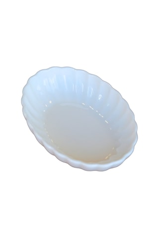 Kütahya Porselen Bone Luz Krem Oval Kayık 14,5x10x3,5cm Tekli Bnlzf15oks00 Çok Renkli