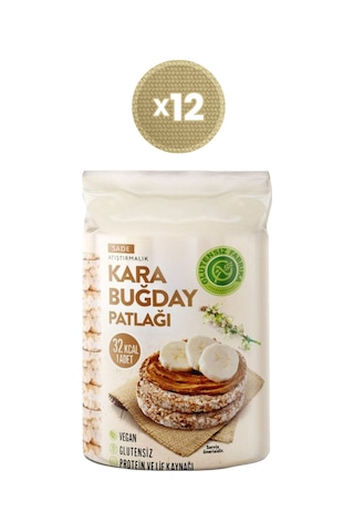 Glutensiz Fabrika Karabuğday Patlağı Sade 12 x 100 G