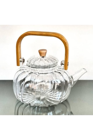 Ahşap Saplı Cam Çizgili Demlik Diğer