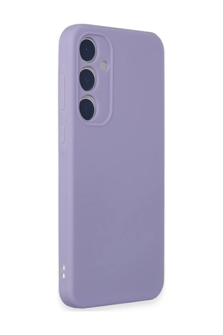 Samsung Galaxy A55 5g Kılıf First Silikon - Lila Altın