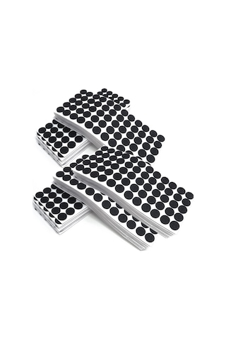 20 Mm Yapışkanlı Koltuk Mobilya Ayak Keçesi Masa Sandalye Keçesi Zemin Koruyucu Keçe Siyah 96 Adet Diğer