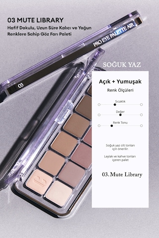 Clio Pro Eye Palette Air 03 Mute Library